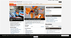 Desktop Screenshot of dekritischebelegger.nl